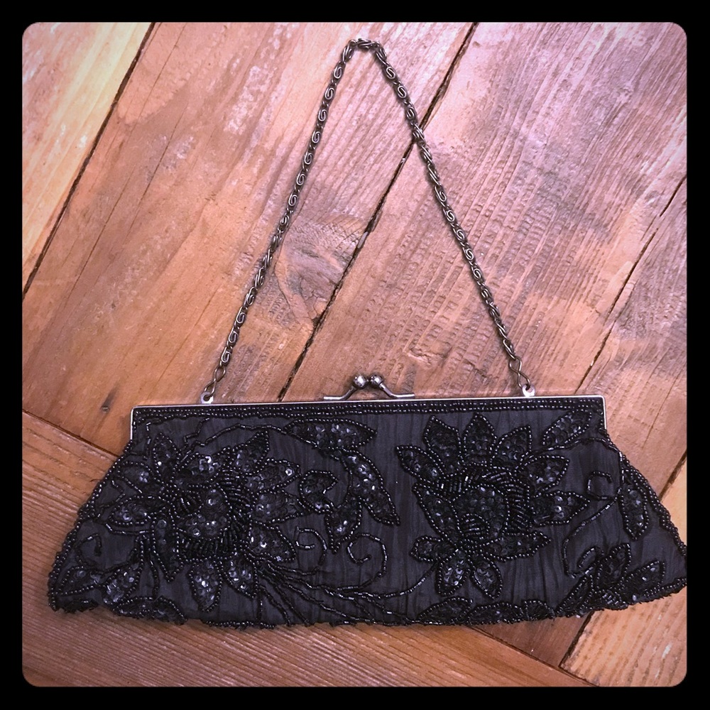 Jessica McClintock beaded clutch